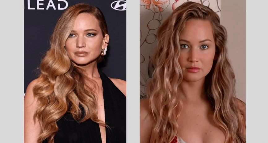 Jennifer Lawrence in her Best Haircuts for Women with Round Face