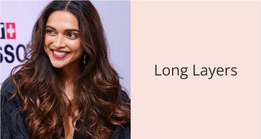Deepika Padukone’s Long Layers Haircuts for Wavy Hair