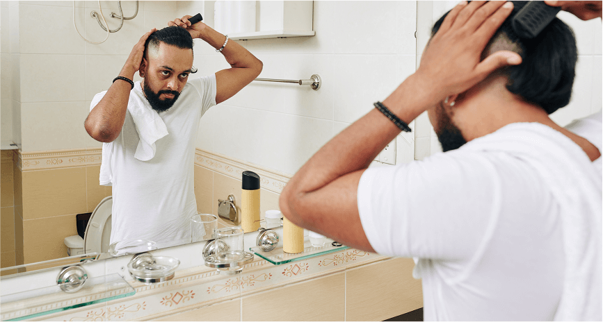 Comb gently, not in a rush for Hair Care Routine for Men