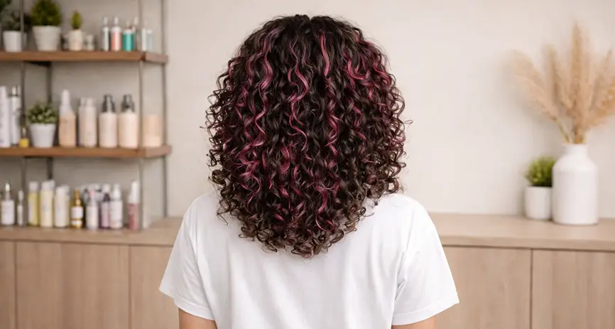 Hair Streaks vs Highlights - curls