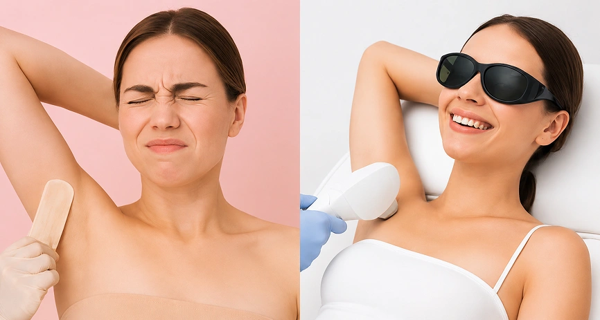 Waxing or Laser Hair Removal