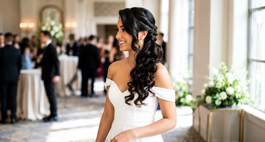 Side-Swept Curls 